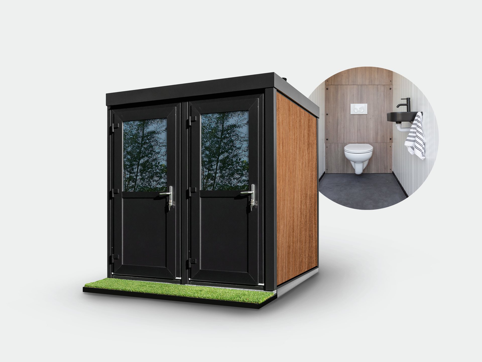 Roomplus Royal Duo Toilet met twee compartimenten